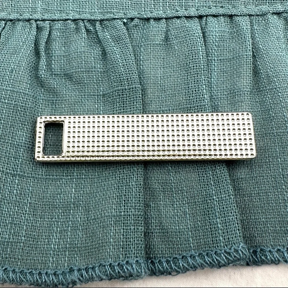 Prada charm w/bonus gift. AUTHENTIC White and silver.